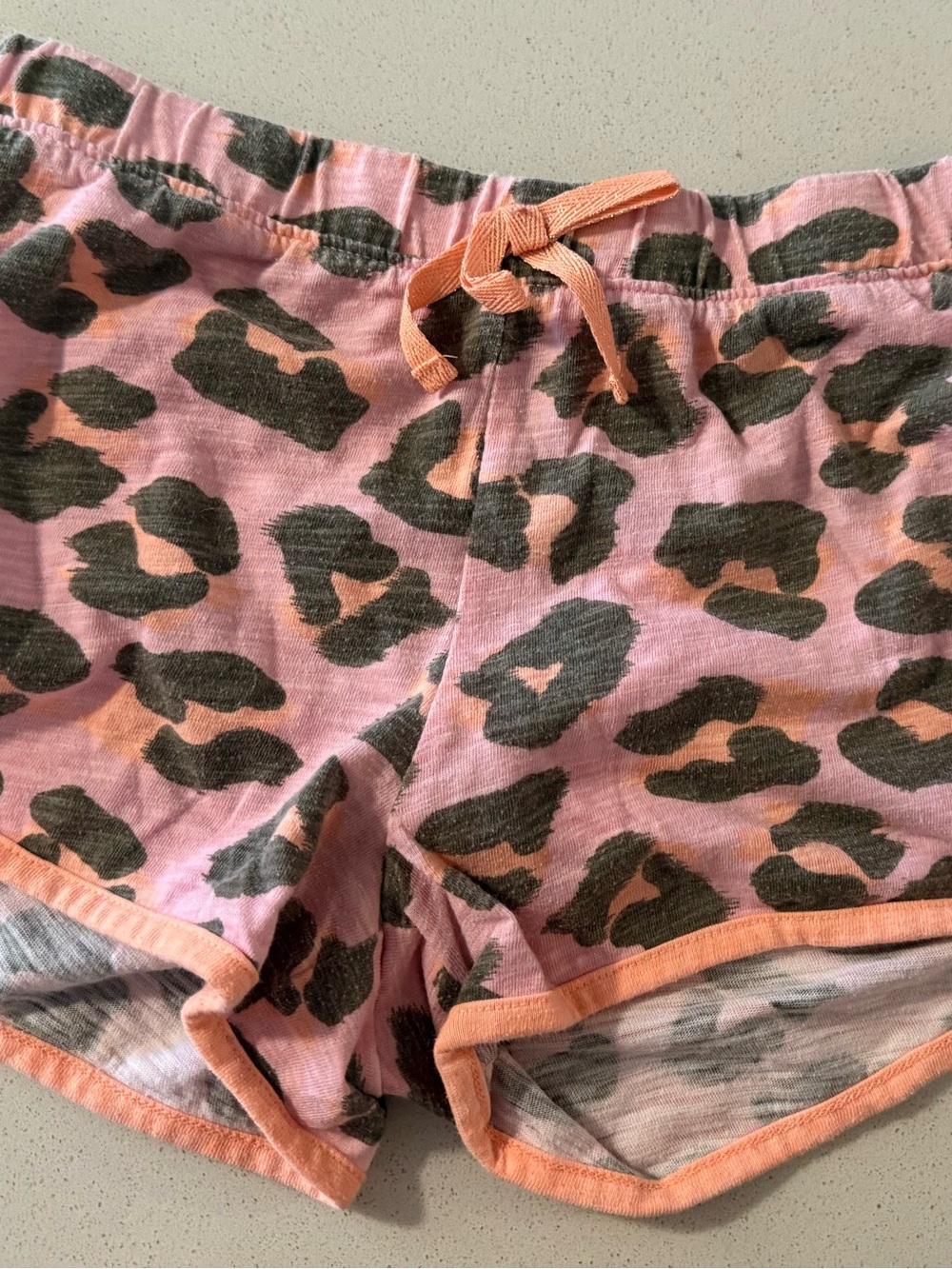Arizona Jean Company Pink Leopard Print Athletic Lounge Shorts M 10/12